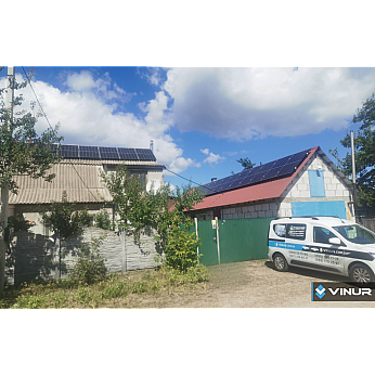 Гибридная солнечная электростанция для частного дома в с. Толокунь, Киевская область