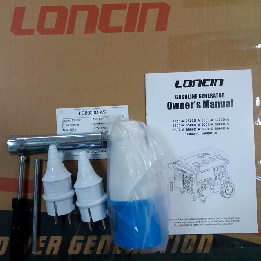 Бензиновый генератор Loncin LC 8000 D AS — Купить | Цена и отзывы «Vinur»