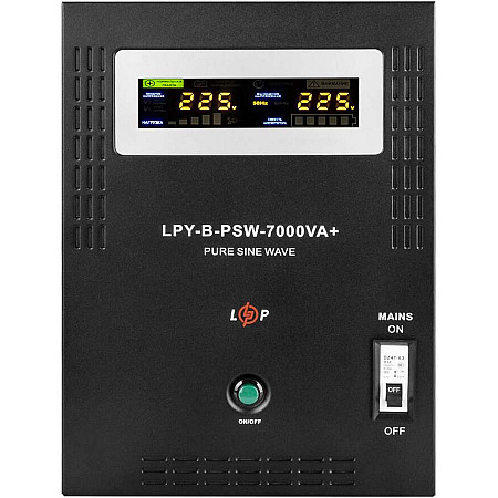 Джерело безперебійного живлення LogicPower LPY-B-PSW-7000VA+(5000Вт)10A/20A