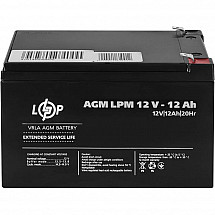 Акумуляторна батарея Logicpower AGM LPM 12V - 12 Ah