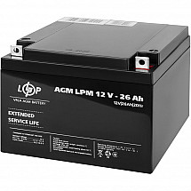 Акумуляторна батарея Logicpower AGM LPM 12V - 26 Ah - фото 2