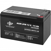 Акумуляторна батарея Logicpower AGM LPM 12V - 14 Ah
