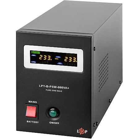 Джерело безперебійного живлення LogicPower 12V LPY-B-PSW-800VA+(560Вт) 5A/15A - фото 3