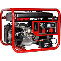 Бензогенератор 4 кВт UNITED POWER GG4500E открытого типа