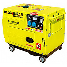Электрогенератор дизельный 5 кВт DALGAKIRAN DJ7000DG-EC в кожухе