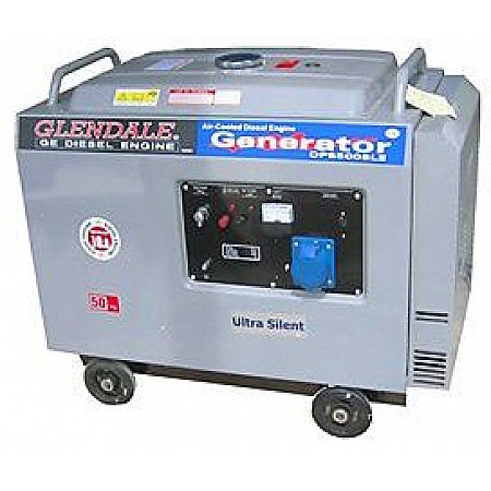 Електрогенератор дизельний 5 кВт Glendale DP6500L-SLE/3 у кожусі