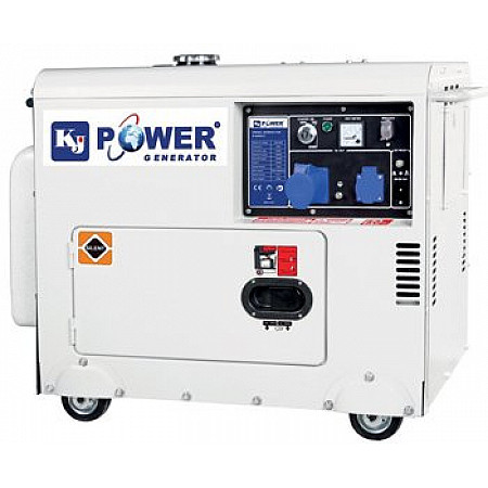 Генератор дизельний 4,6 кВт KJ POWER KJ6500T у кожусі