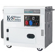 Электрогенератор дизельный 7,5 кВт Könner & Söhnen KS 9200HDES-1/3 ATSR в кожухе