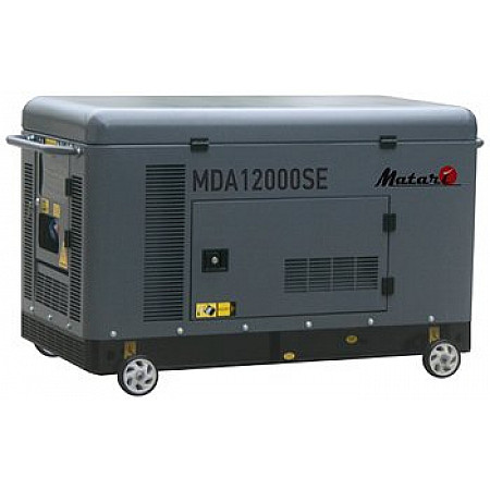 Генератор дизельний 10 кВт Matari MDA12000SE-3 у кожусі