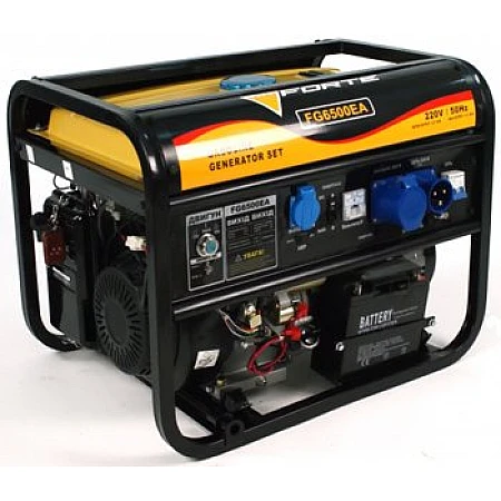 Бензиновий генератор 5кВт Forte FG6500EA відкритий