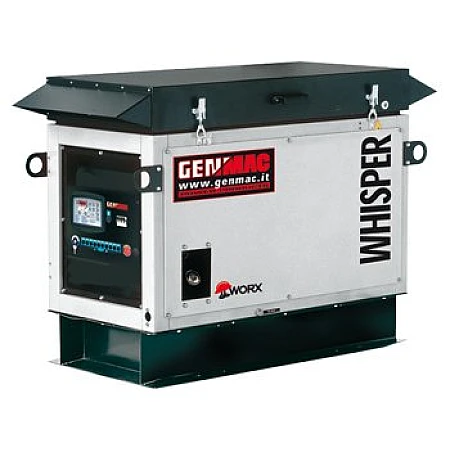 Бензиновий генератор 10 кВт Genmac Whisper RG10100KSE у кожусі