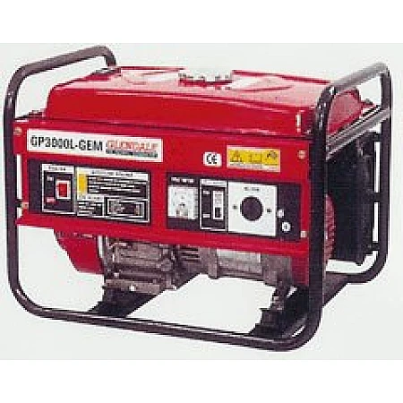 Бензиновый генератор 2,7 кВт Glendale GP3000L-GEM открытого типа