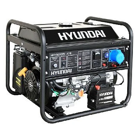 Бензинова електростанцiя 6,5 кВт HYUNDAI HHY 9010FE ATS вiдкрита