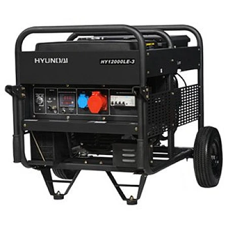 Генератор бензиновий 10 кВтHYUNDAI HY 12000LE-3 відкритого типу