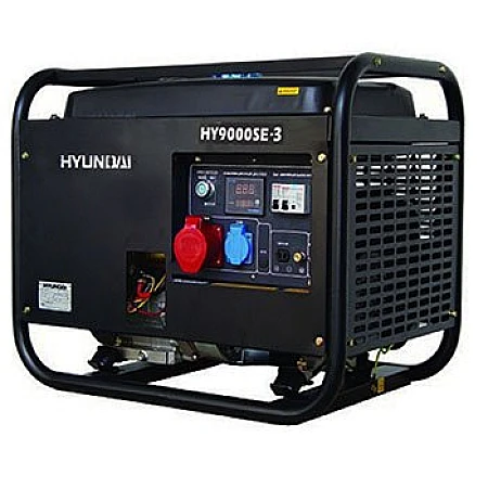 Бензинова електростанцiя 6,5 кВт HYUNDAI HY 9000SE-3 вiдкрита