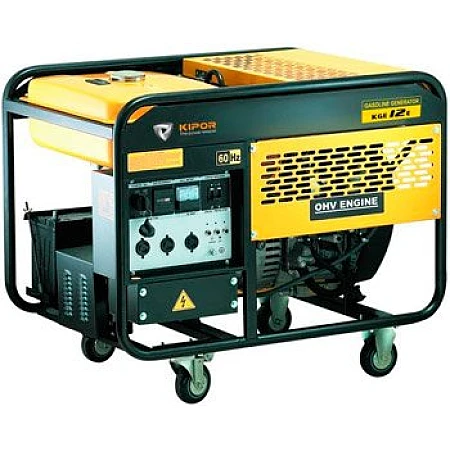 Бензогенератор 9,5 кВт KIPOR KGE12E відкритого типу