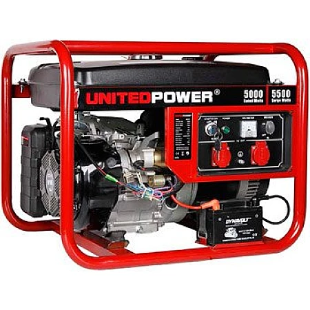 Бензиновый генератор 6 кВт UNITED POWER GG7200E открытого типа