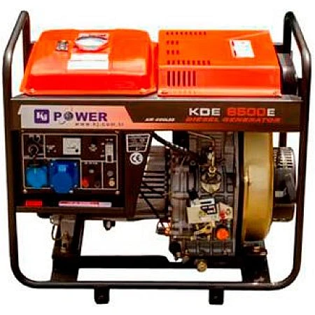 Дизельний генератор KJ POWER KDE5500E3 відкритого типу