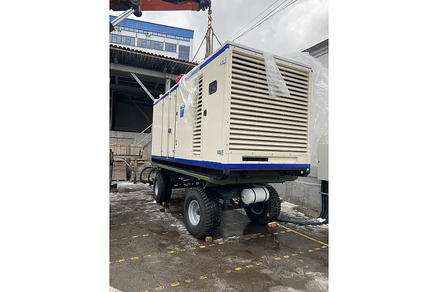 Установка генератора Teksan модели TJ900BD мощностью 900 кВА / 720 кВт