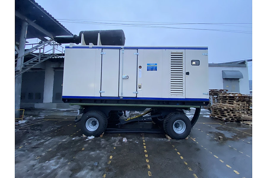 Установка генератора Teksan модели TJ900BD мощностью 900 кВА / 720 кВт
