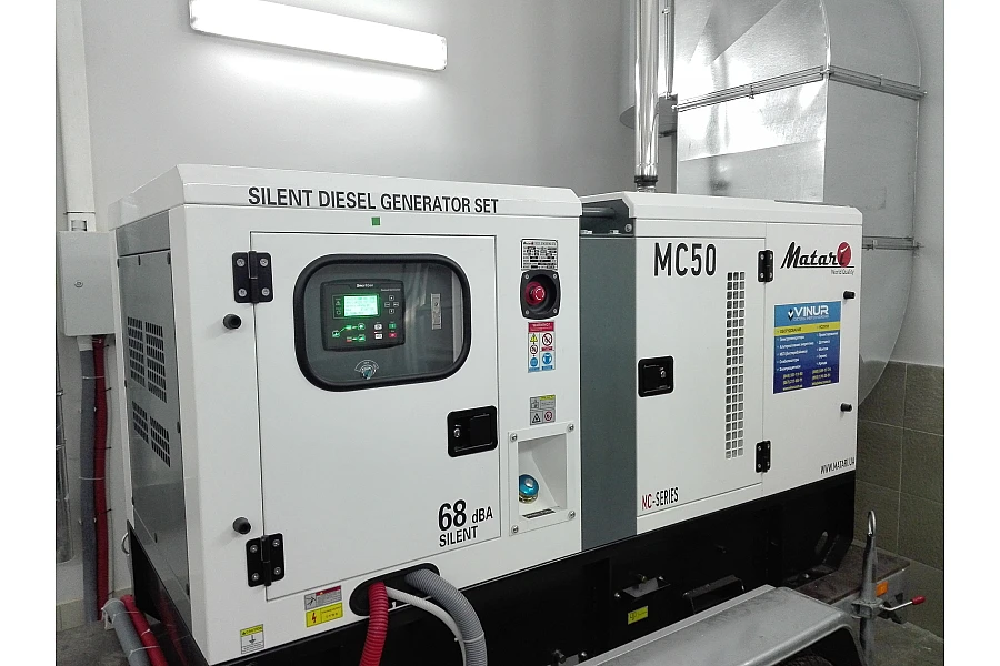 Резервний дизель генератор 50 кВт Matari MC50 для банку
