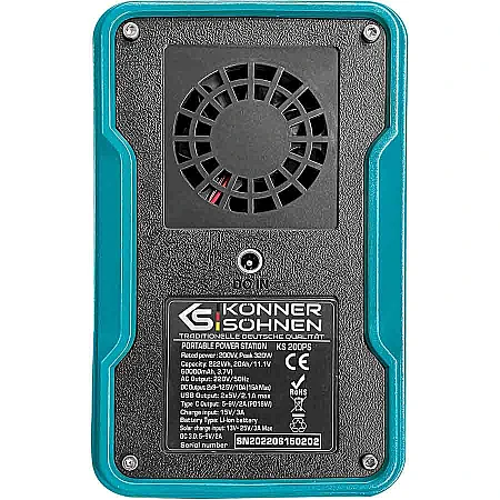 Зарядна станція Könner&Söhnen KS 200PS (222 Вт·год / 320 Вт) - фото 3