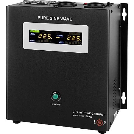 Джерело безперебійного живлення LogicPower LPY-W-PSW-2500VA+(1800Вт)10A/20A - фото 2