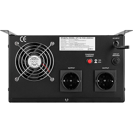 Джерело безперебійного живлення LogicPower LPY-W-PSW-2500VA+(1800Вт)10A/20A - фото 4