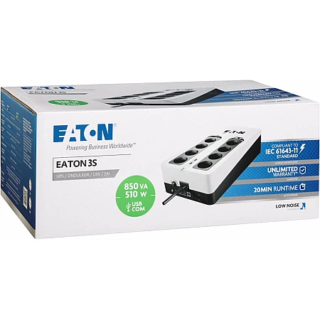 Джерело безперебійного живлення Eaton 3S 850 DIN - фото 5