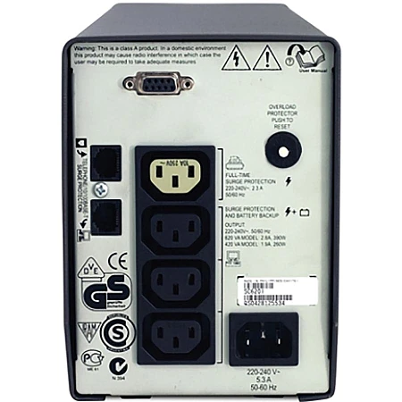 Источник бесперебойного питания APC Smart-UPS SC 620VA - фото 4