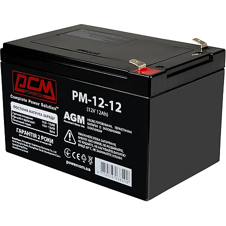 Акумуляторна батарея Powercom PM-12-12.0 - фото 2