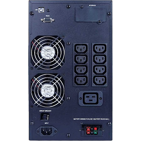 Источник бесперебойного питания Powercom MAC-3000 8 х IEC LCD - фото 2