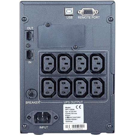 Джерело безперебійного живлення Powercom SPT-1500 II 1200 Вт 8 х IEC - фото 2