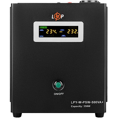Джерело безперебійного живлення LogicPower 12V LPY-W-PSW-500VA+(350Вт)5A/10A
