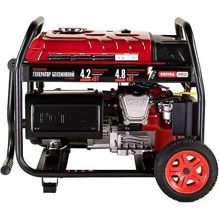Бензиновый генератор КВІТКА PRO SC5000E - фото 4
