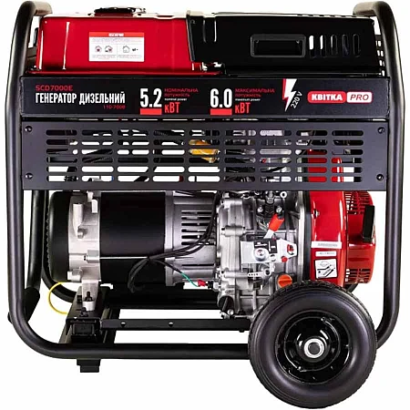Дизельный генератор КВІТКА PRO SCD7000E - фото 5