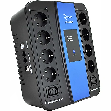 Джерело безперебійного живлення Ritar U-Smart-1000 600W - фото 2