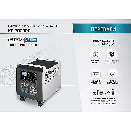 Зарядна станція Könner&Söhnen KS 2000PS (1920 Вт·ч / 2000 Вт) - фото 12