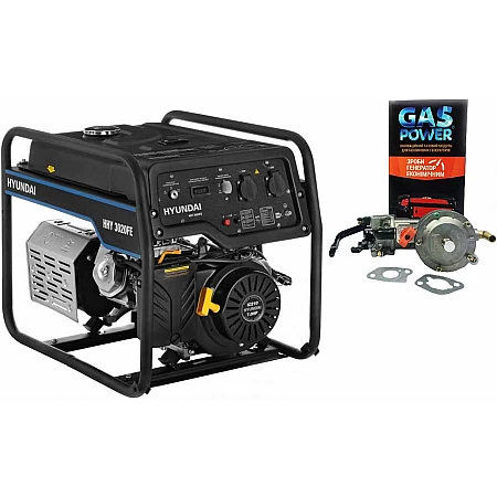 Двопаливний генератор Hyundai HHY 3020FE (газ-бензин)