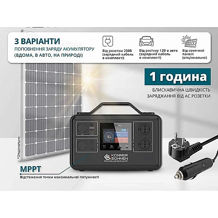 Зарядна станція Könner&Söhnen KS 1200PS (1030 Вт·год / 2400 Вт) - фото 15
