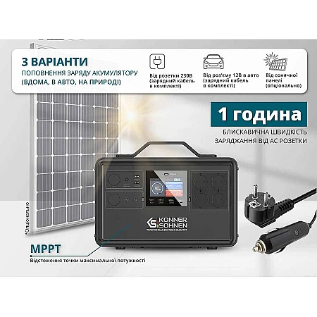 Зарядная станция Könner&Söhnen KS 2400PS (2240 Вт·ч / 4800 Вт) - фото 15