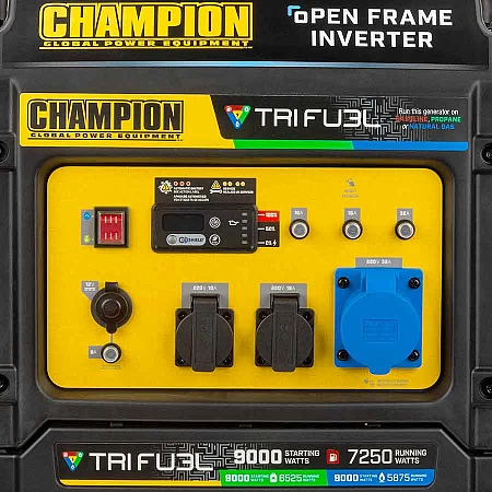 Інверторний генератор Champion C9000iE Tri Fuel - фото 4