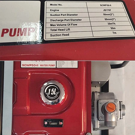 Мотопомпа для забрудненої води Senci SCWP 50-II - фото 6