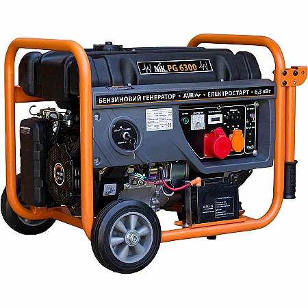 Бензиновый генератор NIK PG 6300 трехфазный