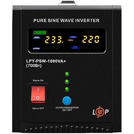 Джерело безперебійного живлення LogicPower LPY-PSW-1000VA+ - фото 3