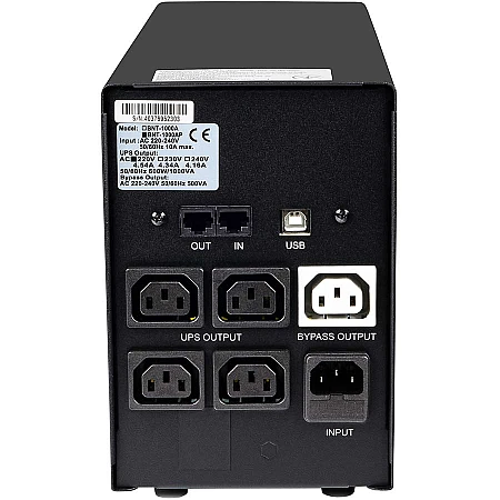 Джерело безперебійного живлення Powercom BNT-1000AP 600 Вт 5 х IEC - фото 3