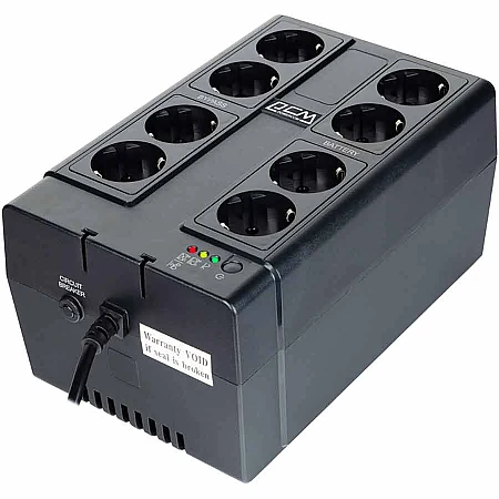 Джерело безперебійного живлення Powercom CUB-650N 390 Вт 8хEURO Schuko - фото 3