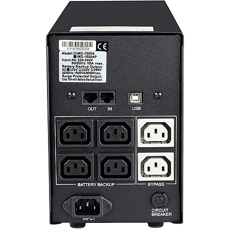Источник бесперебойного питания Powercom IMD-1025AP 615 Вт 6 х IEC - фото 3