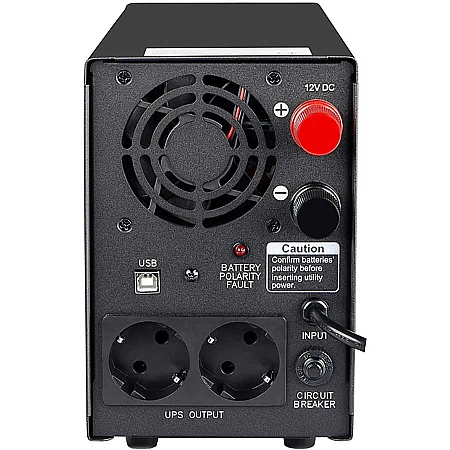 Джерело безперебійного живлення Powercom INF-800 480 Вт 2хEURO Schuko - фото 3