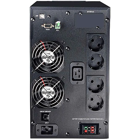 Источник бесперебойного питания Powercom MAC-3000 4 х EURO Schuko - фото 3